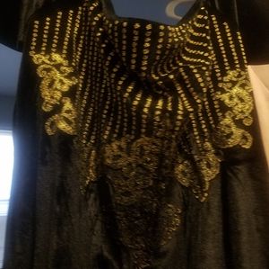 Black sequin mini dress velvet